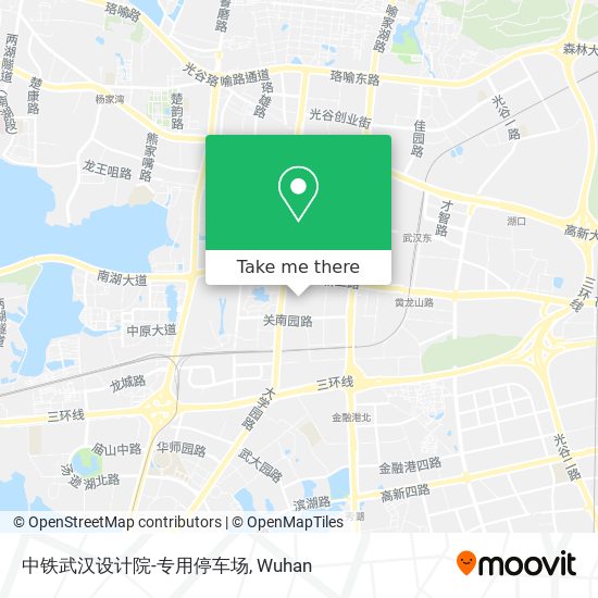 中铁武汉设计院-专用停车场 map