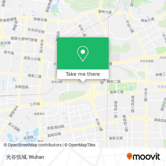 光谷悦城 map