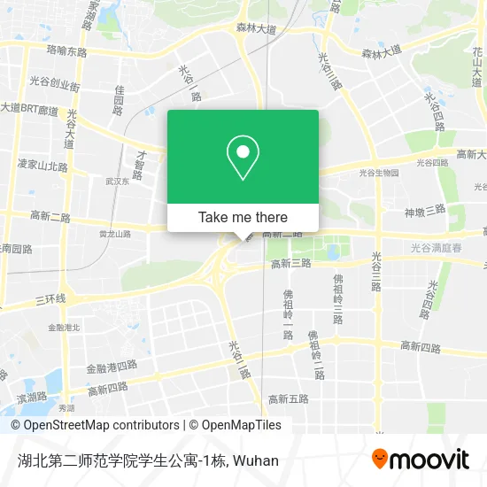 湖北第二师范学院学生公寓-1栋 map