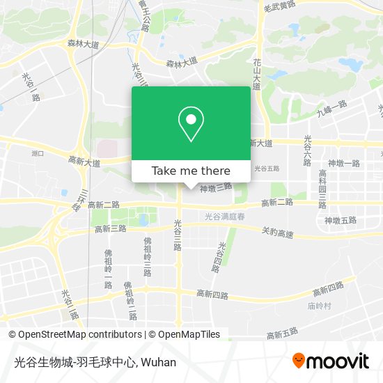 光谷生物城-羽毛球中心 map