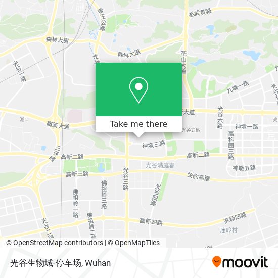 光谷生物城-停车场 map