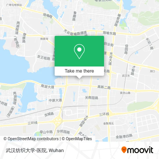 武汉纺织大学-医院 map
