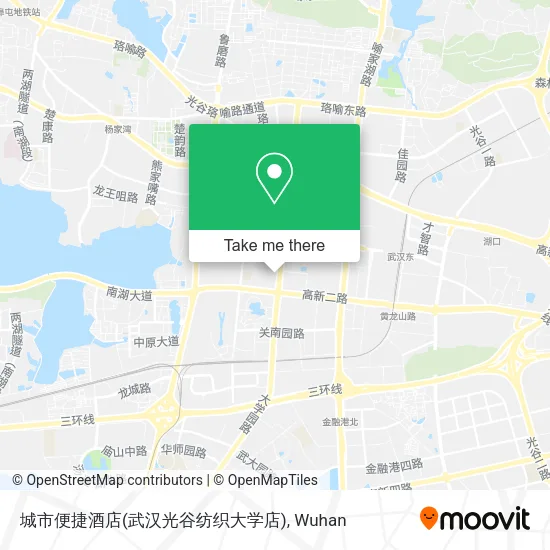 城市便捷酒店(武汉光谷纺织大学店) map