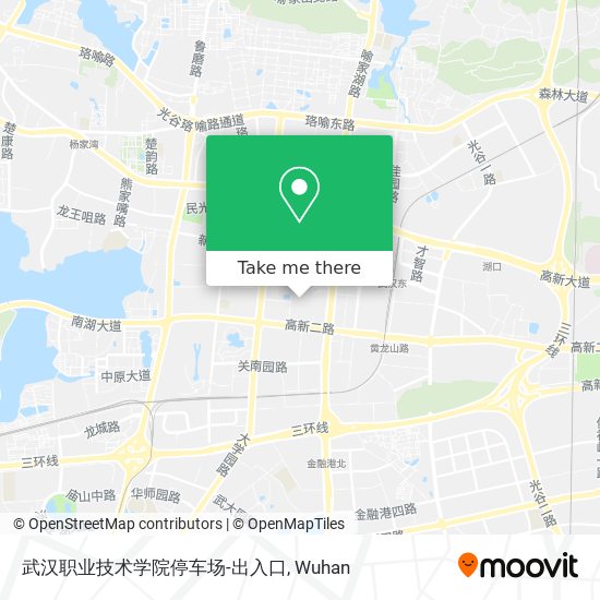 武汉职业技术学院停车场-出入口 map