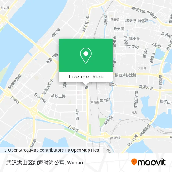 武汉洪山区如家时尚公寓 map