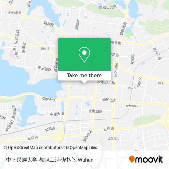 中南民族大学-教职工活动中心 map