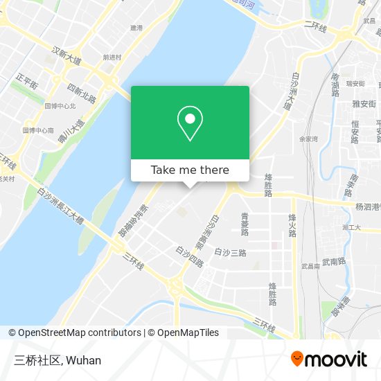 三桥社区 map