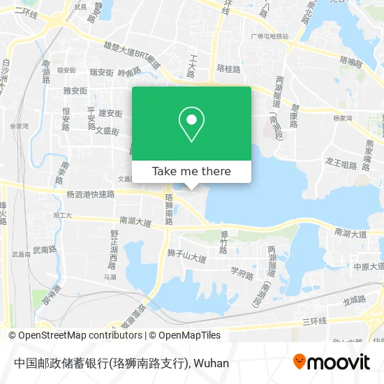 中国邮政储蓄银行(珞狮南路支行) map