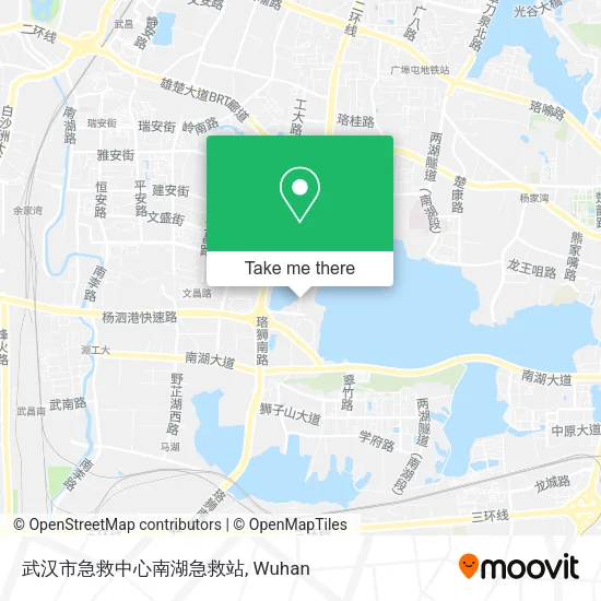 武汉市急救中心南湖急救站 map