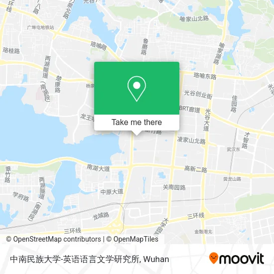 中南民族大学-英语语言文学研究所 map