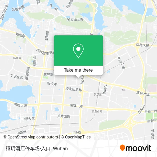 禧玥酒店停车场-入口 map