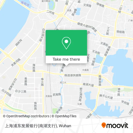 上海浦东发展银行(南湖支行) map