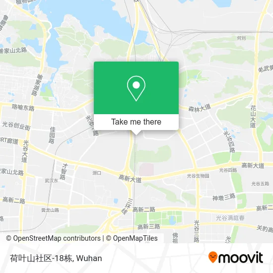 荷叶山社区-18栋 map