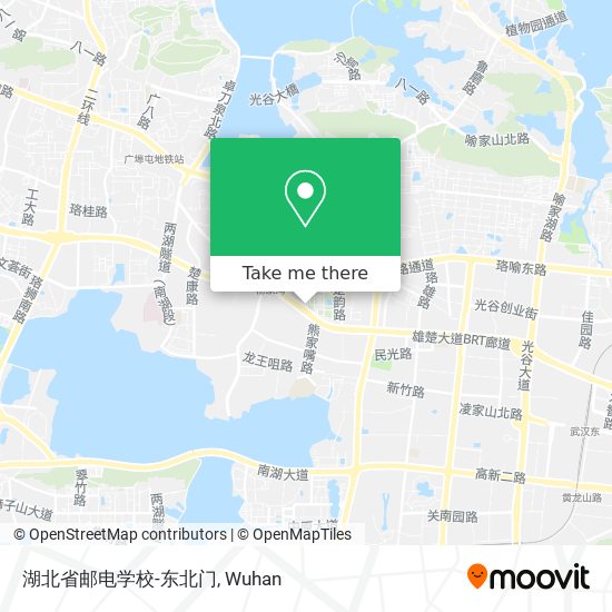 湖北省邮电学校-东北门 map