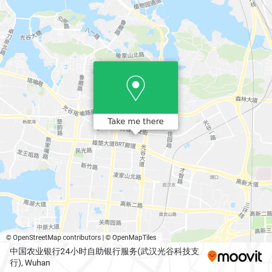 中国农业银行24小时自助银行服务(武汉光谷科技支行) map
