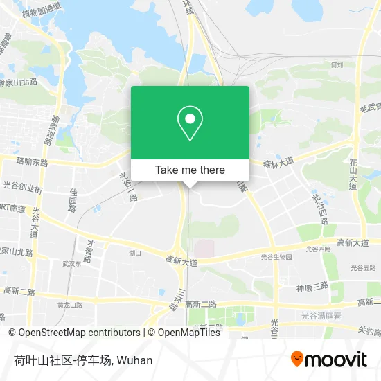 荷叶山社区-停车场 map