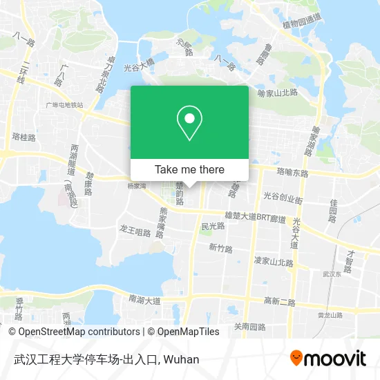 武汉工程大学停车场-出入口 map