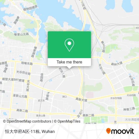 恒大华府A区-11栋 map