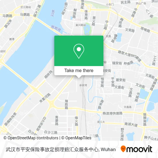 武汉市平安保险事故定损理赔汇众服务中心 map