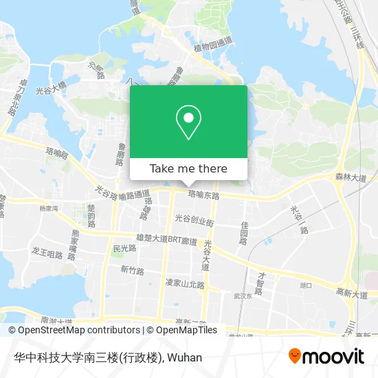 华中科技大学南三楼(行政楼) map