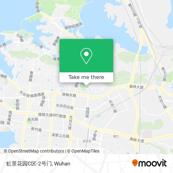 虹景花园C区-2号门 map
