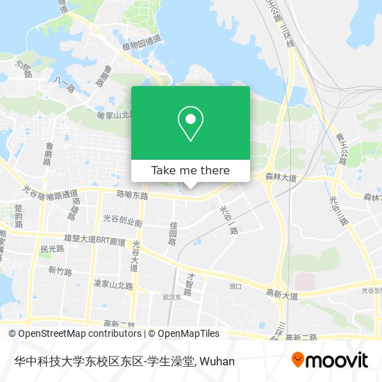 华中科技大学东校区东区-学生澡堂 map