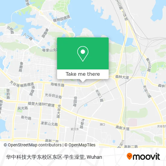 华中科技大学东校区东区-学生澡堂 map