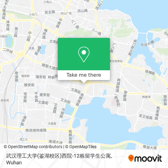 武汉理工大学(鉴湖校区)西院-12栋留学生公寓 map