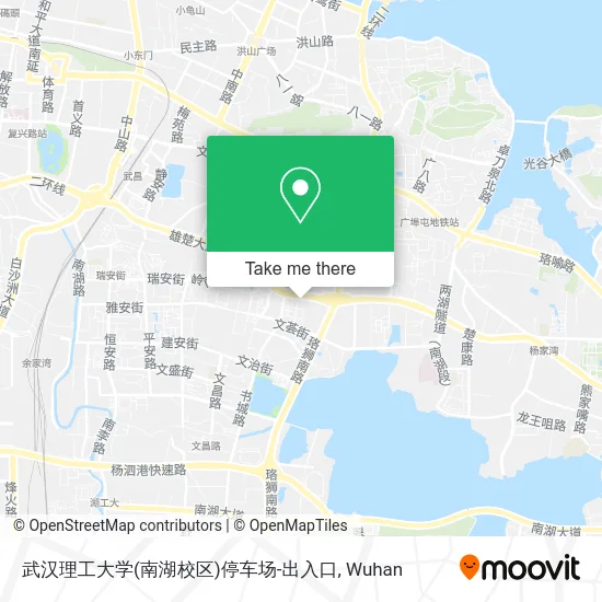 武汉理工大学(南湖校区)停车场-出入口 map