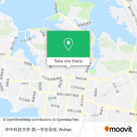 华中科技大学-西一学生宿舍 map