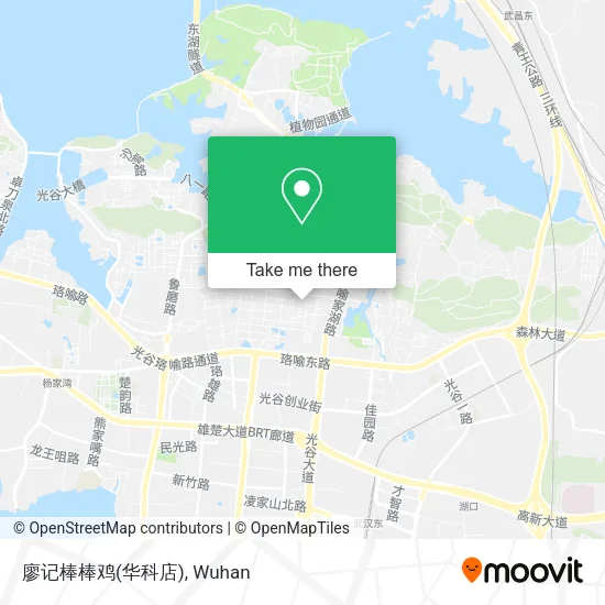 廖记棒棒鸡(华科店) map