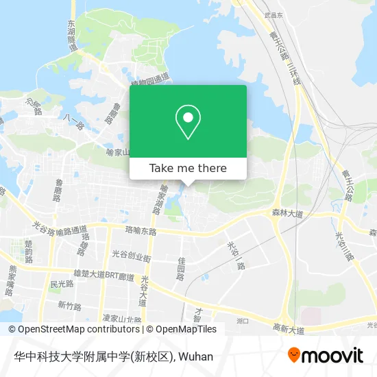 华中科技大学附属中学(新校区) map