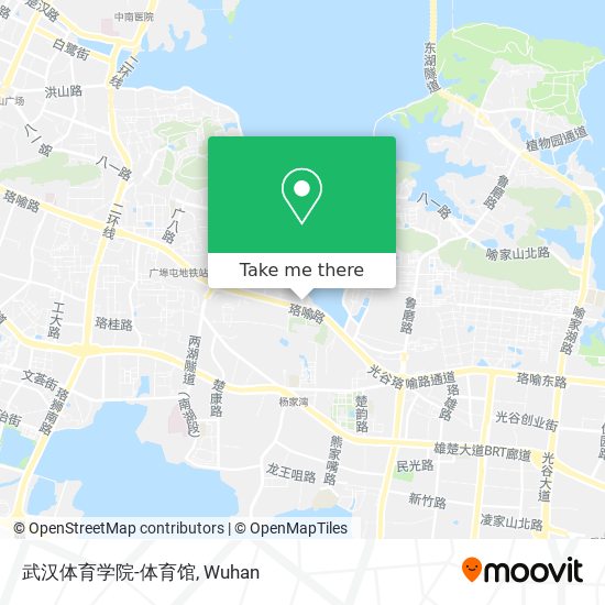 武汉体育学院-体育馆 map