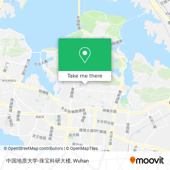 中国地质大学-珠宝科研大楼 map