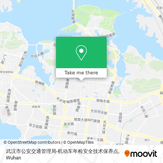 武汉市公安交通管理局-机动车年检安全技术保养点 map