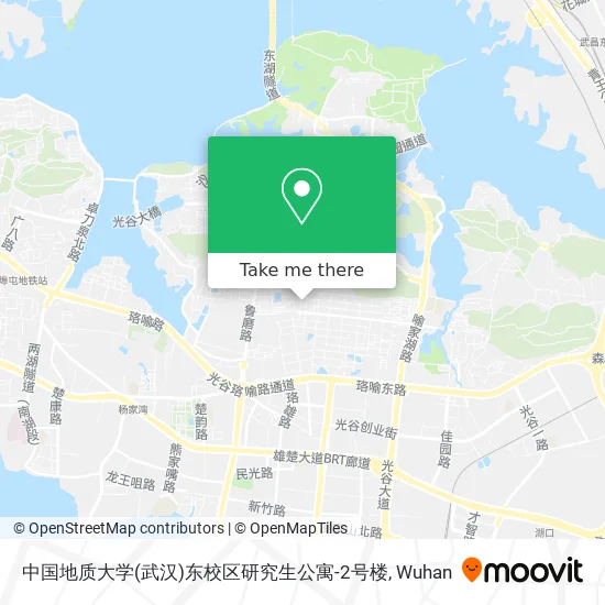 中国地质大学(武汉)东校区研究生公寓-2号楼 map