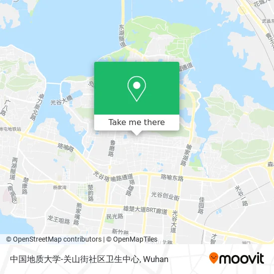 中国地质大学-关山街社区卫生中心 map