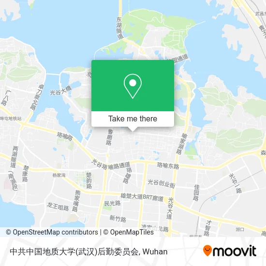 中共中国地质大学(武汉)后勤委员会 map