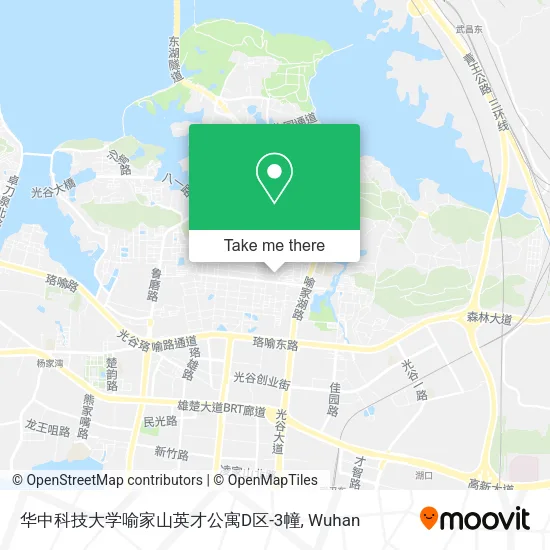华中科技大学喻家山英才公寓D区-3幢 map