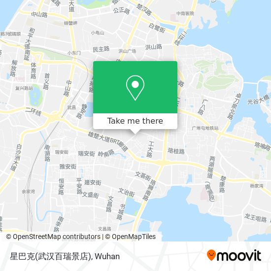 星巴克(武汉百瑞景店) map