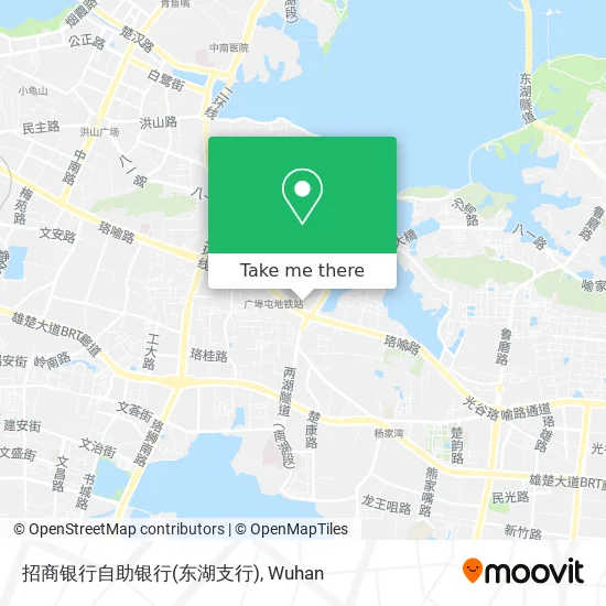 招商银行自助银行(东湖支行) map