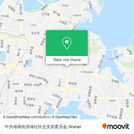 中共珞南街洪珞社区总支部委员会 map