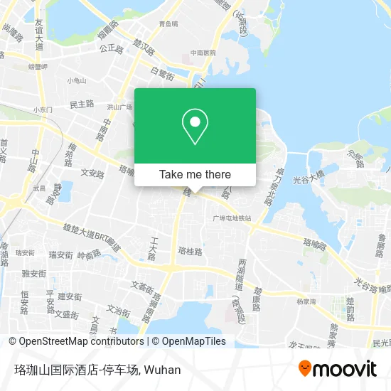 珞珈山国际酒店-停车场 map