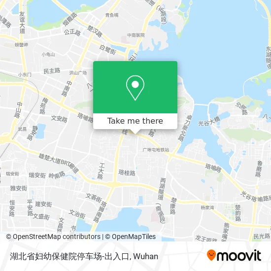 湖北省妇幼保健院停车场-出入口 map
