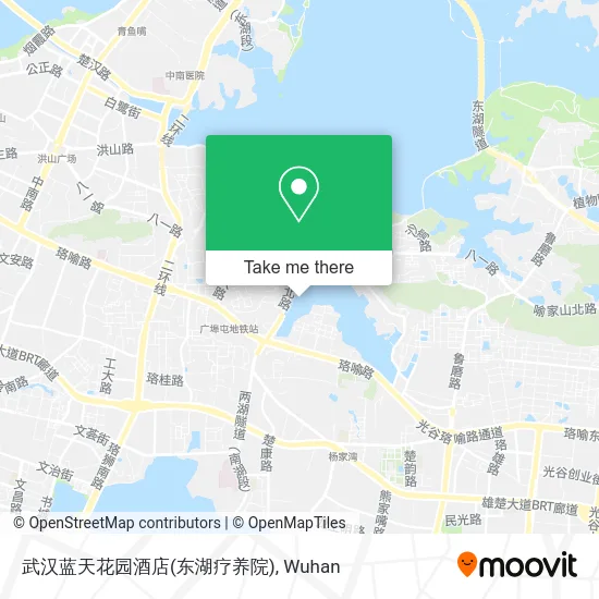 武汉蓝天花园酒店(东湖疗养院) map