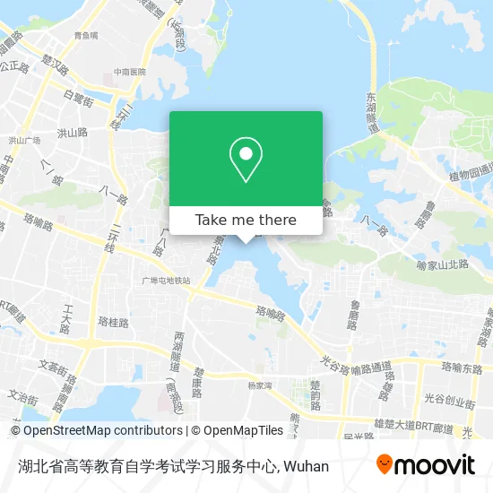 湖北省高等教育自学考试学习服务中心 map