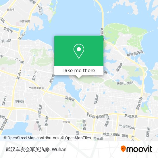 武汉车友会军英汽修 map