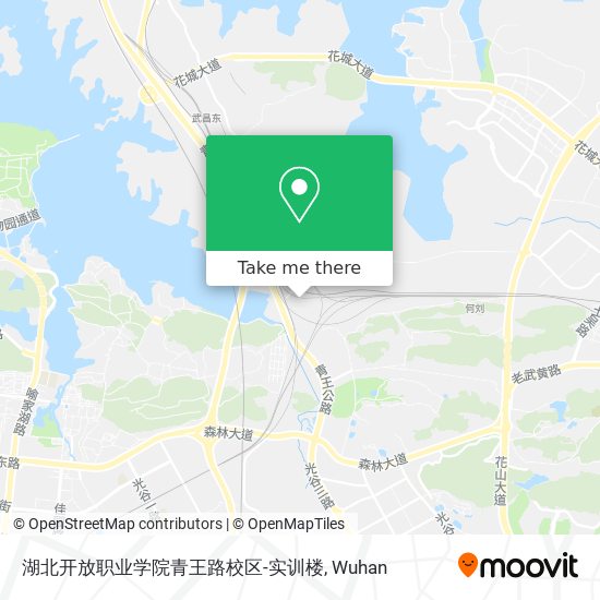 湖北开放职业学院青王路校区-实训楼 map