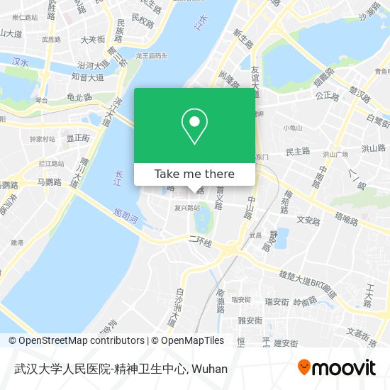武汉大学人民医院-精神卫生中心 map