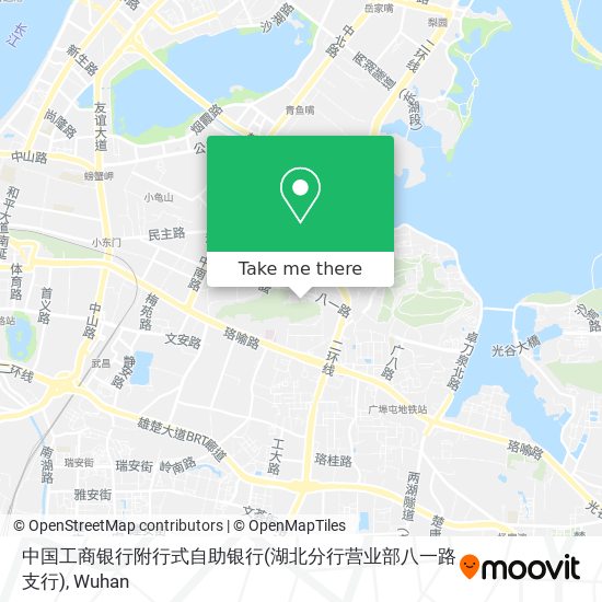 中国工商银行附行式自助银行(湖北分行营业部八一路支行) map
